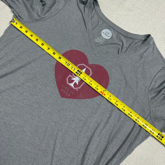 Life is Good Women's Long Sleeve Gray Stanford University‎ Classic Fit XXL - Picture 6 of 7